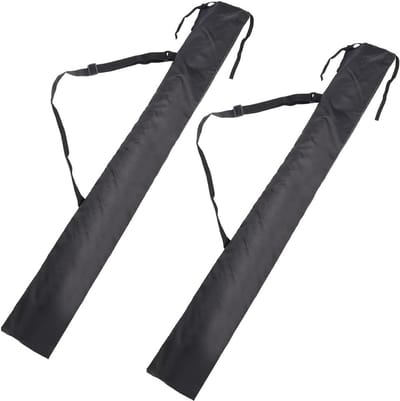 Zwarte PU Leren Zwaardentas met Schouderriem, 114 x 13 cm, Ideaal voor Cosplay, Halloween en Samurai Kostuums
