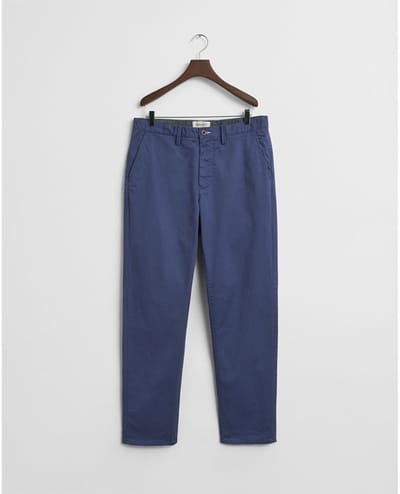 Gant Twill Regular Fit Chino Broek Blauw 34 / 34 Man