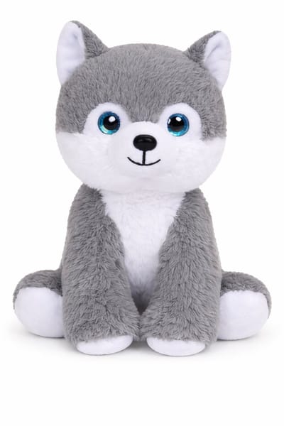 Hond Husky Pluche Knuffel 22 cm - Speelgoed Knuffels voor Kinderen Jongens Meisjes - Dog Puppy Plush Toy