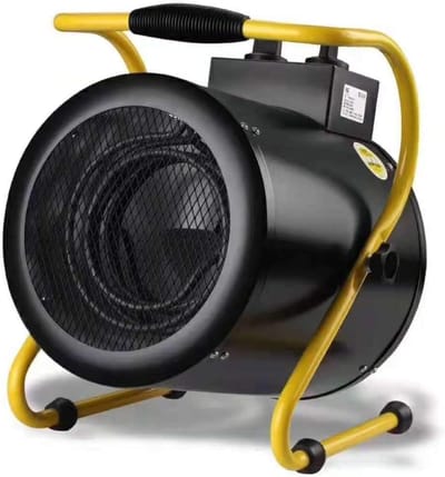 Industriële Heater - Terrasverwarmer Werkplaats - Ruimte Verwarmen - Waterdicht Thermostaat - 5000W - Grijs