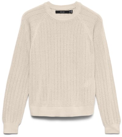 VERO MODA - VMNEWLEX POINTELLE LS O-N PULLOVER NOOS - Dames - Gebreide truien