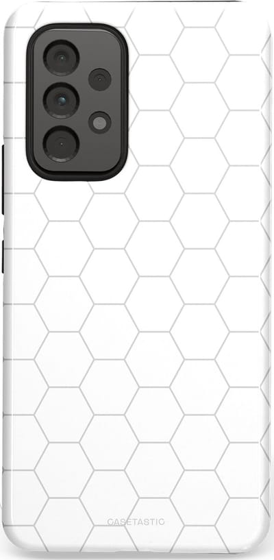 Casetastic Hoesje Geschikt voor Samsung A53 - Stijlvolle Beschermende Duo-layer Case - Zilverraat