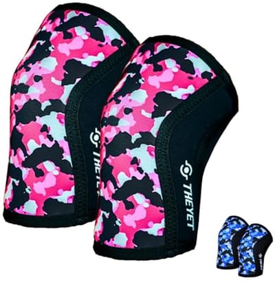 Kniebeschermers 7mm Neopreen Compressie voor CrossFit, Fitness, Powerlifting & Squats | Flexibele Antislip Kniesteun | Voor Dames en Heren