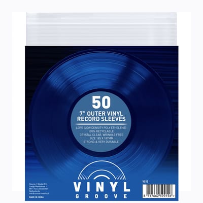 Vinyl Groove - 7” Outer Vinyl Record Sleeves 50 pcs / pack