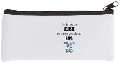 Akyol - dit is hoe de leukste en geweldige papa uit ziet Etui - Papa - cadeau papa - cadeau - verjaardag papa - 20 bij 9 cm