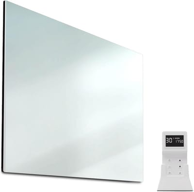 Infraroodverwarming Paneel - Wandverwarming - Energiezuinig Verwarmen - Open Raam Detectie - 600 Watt - Zilvergrijs