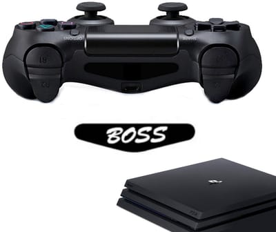 Gadgetpoint - Controller Stickers voor PS4, PlayStation 4 - Performance Gaming Skin - Bescherming Accessoires - Boss - Baas