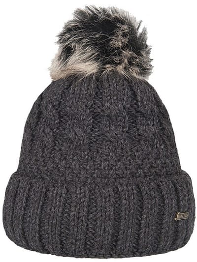 Hatland - Beanie voor dames - Sade No Wind - Antraciet - maat Onesize