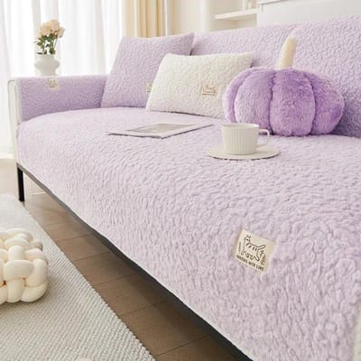 Verdikken Bankkussen Imitatie Lamsvacht Zachte Bankhoes Warm Antislip Universele Bankhoezen voor Woonkamer Banken Decor 30x50cm pillowcase