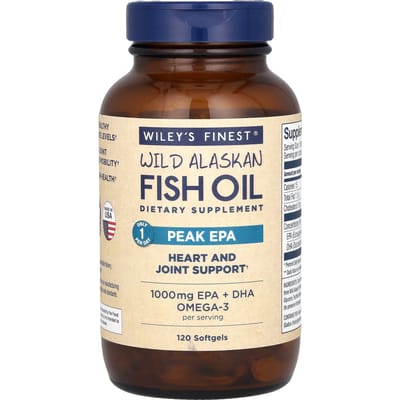 Wiley's Finest, Wilde Alaskaanse Visolie, Hoogste Eicosapentaeenzuur, 120 Softgels