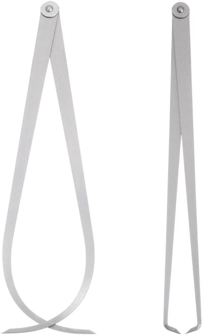 Dailygoods- Schuifmaat 35,5 cm - Roestvrij Staal - Buitenafmetingen - Binnendiameter - Corrosiebestendig - Hoge Hardheid
