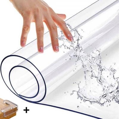 Lenx Tafelbeschermer glashelder - 100x200 cm - Dikte: 2,2mm - Tafelzeil - Inclusief Hoekbeschermers - 100% Transparant - Tafelkleed - Hoge kwaliteit