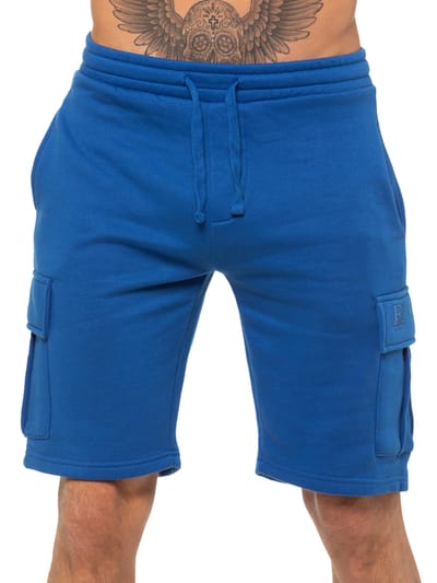 Enzo | Heren Cargo Korte Broek - Blauw