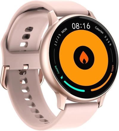 DrPhone DTX Retina Display - SmartWatch - Touch Screen IP67 Waterdicht - Hartslagmeter - Bloeddrukmeter - Siliconen - RoseGoud