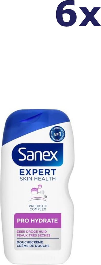 Sanex Douchegel Expert Skin Health Pro Hydrate - 6 x 400 ml - Voordeelverpakking
