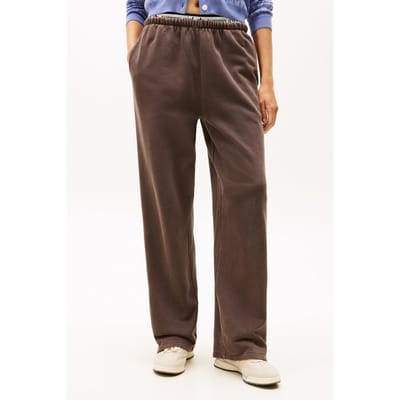 Tommy Hilfiger Wide Leg Sweatpants Black Walnut Taglia: S | Pantaloni da tuta Outlet | Donna | Nero