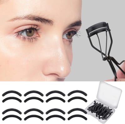 Vervangende Pads voor Wimperkrullers - Siliconen Rubber, Hoge Elasticiteit, Universeel met Doorzichtige Opbergdoos - Set van 30 Stuks