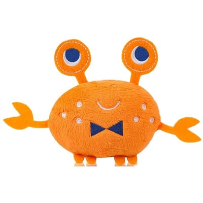 Delysia King Pet Kat en hond pluche kauwspeeltjes orange