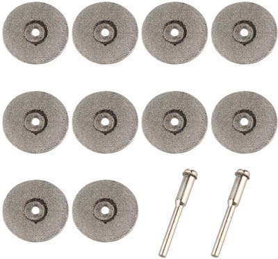 Store_8 - Mini Grinding Wheel Set - 10 Diamant Snijdisketten - 25mm - Met 2 Assen - Voor precisiewerk - Geschikt voor hobby - Set van 10