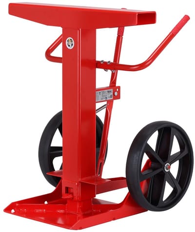 Telescopische trailerstandaard in RAL 3020 – verkeersrood - Rood - 670 mm x 760 mm x 900 mm- - Steel - - Voor binnen & buiten