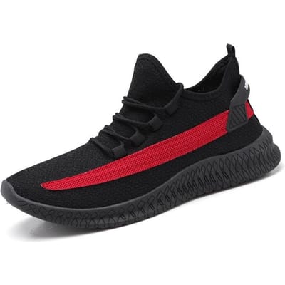 Heren Sneakers Ademende Hardloopschoenen Outdoor Sport Mode Comfortabel Casual Gym Herenschoenen Zapatos De Hombre Witte Schoenen 7 black
