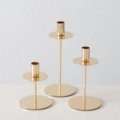 Boltze - Kaarsenhouder 3 stuks - Goud