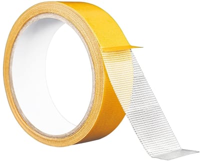 Dubbelzijdig textieltape 2,5 cm x 10 m voor kleding, gordijnen, broeken en rokken - naadloos, duurzaam en eenvoudig te gebruiken voor mode en tapijten