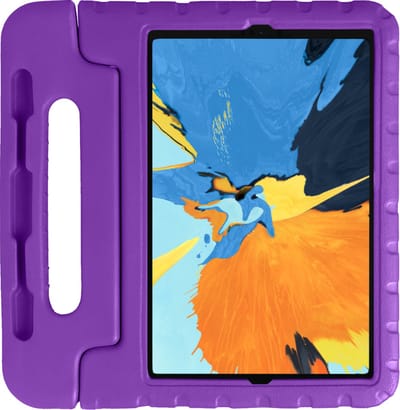 Hoes - Geschikt voor Apple iPad Pro (2021) - 11 inch - 3e generatie - Kinderhoes Shockproof Bumper - Kidsproof Case - Tablet Hoesje - Kinder Hoesje Cover - Paars
