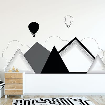 Kinderstickers van gigantische Scandinavische bergen, Nordkapp, 60 x 80 cm
