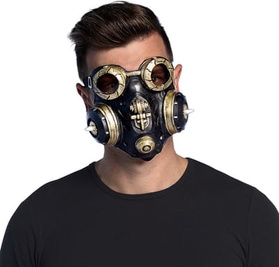 Boland - Latex masker Gas master - Volwassenen - Robot - Steampunk- Sciencefiction- Fantasy