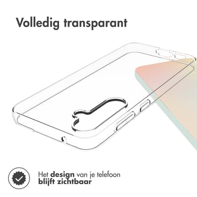 Accezz Hoesje - Geschikt voor Samsung Galaxy S23 FE - Clear Backcover - Transparant