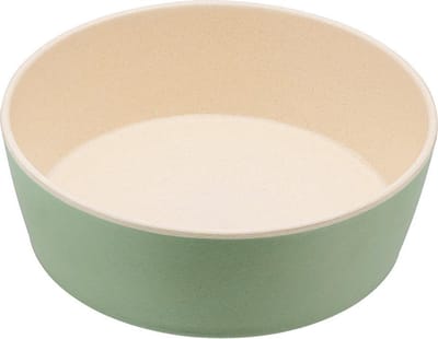Beco Printed Bowls - Bamboe voerbak/waterbak voor honden - duurzaam & trendy - 5 Kleuren in 2 maten - Kleur: Blauw, Maat: Large - 1650 ml
