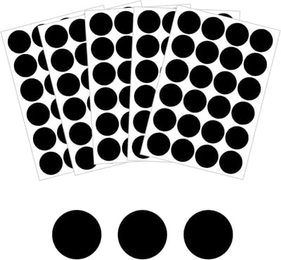 120 stuks zelfklevende schroefdoppen, mat zwart, 30 mm diameter, rond, voor meubels en kasten, gatenafdekking, schroefgatstop, duurzame pvc materialen