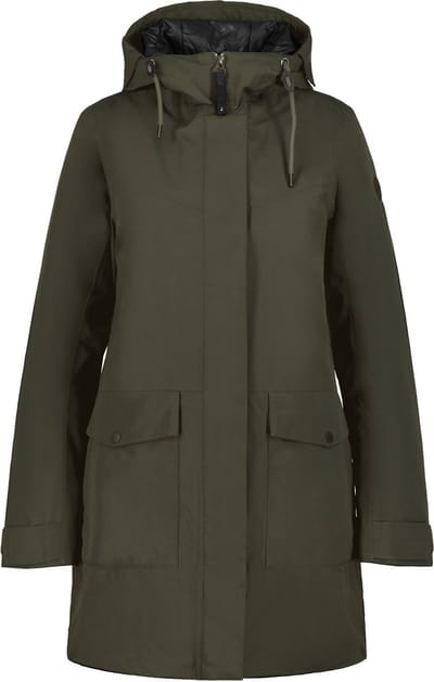 ICEPEAK ALPENA Dames Outdoorjas - Groen - Maat 36