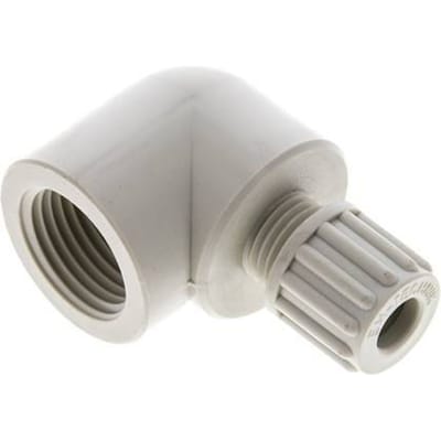 8x6mm & G1/2'' PP L-Vorm Knelfitting Binnendraad 10bar