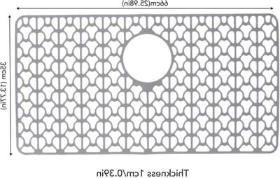 Niet-slip Silicone Mat voor Keukenspoelbak, 66x35cm, Vaatwasserbestendig, Onderlegger voor Bescherming van de Spoelbak