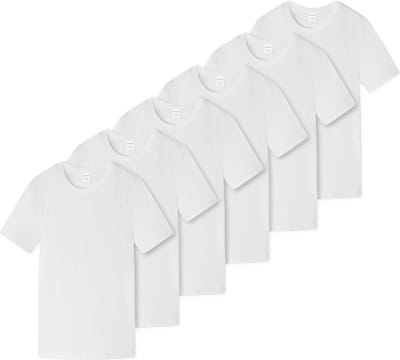 Schiesser Jongens t-shirt / onderhemd 6 pack Teens Boys - 95/5 Cotton