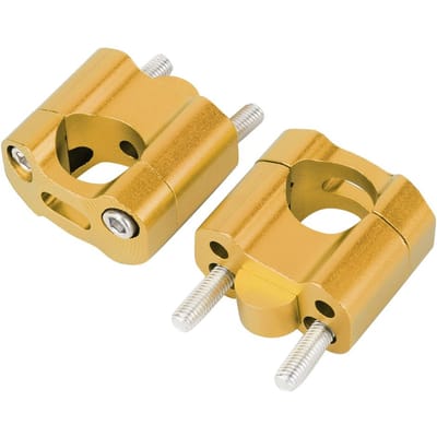 Paar 22mm28mm 18in 78in Motorfiets Stuurmontage Klemmen Riser Adapter CNC AluminiumlegeringZilver goud