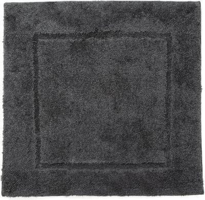 Casilin WC-mat Antislip Orlando - 60x60cm - Vierkante Badmat - Waterabsorberend - Wasbaar en Sneldrogend - Acryl - Donkergrijs