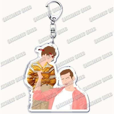 Populaire TV Show 9-1-1 Sleutelhangers voor Accessoires Tas Evan Buckley Eddie Diaz Oliver Stark Bobby Nash Sleutelhangers Sieraden Fans Cadeaus white