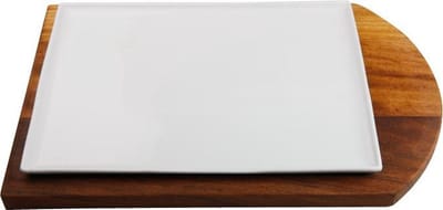 Serveerplank manager - irokohout - 44 x 39 cm