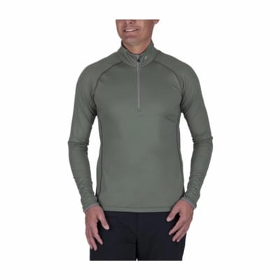 Skipully KJUS Men Feel Midlayer Half-Zip Green Smoke/Pewter-Maat 48
