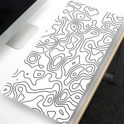 XXL Bureauonderlegger en Gaming Muismat 120x60cm met Gestikte Randen - Antislip