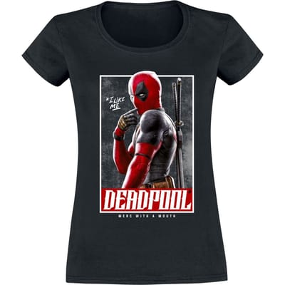 Deadpool T-shirt - 3 - I Like Me - S tot XXL - voor Vrouwen - zwart