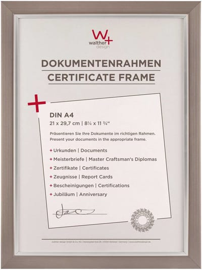 Walther Beyond - Fotolijst - Fotoformaat 21x29,7 cm (DIN A4) - Staal