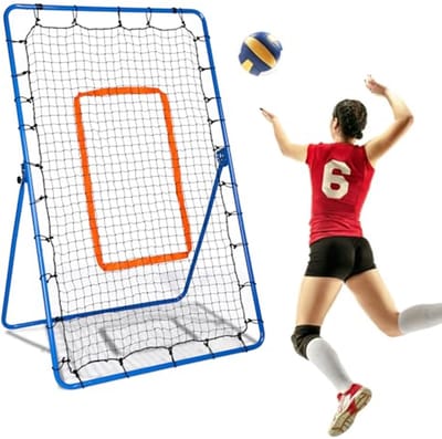 Verstelbare Volleybal Rebounder 180x110cm - Bounce Back Net voor Trainingsdoeleinden