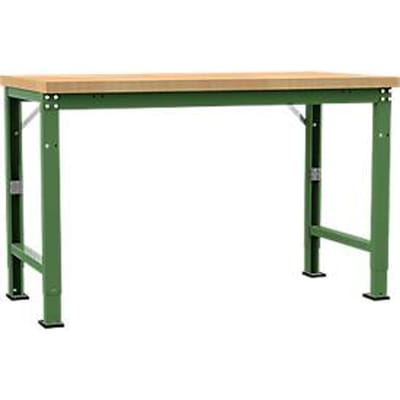 Manuflex werkbank Profi speciaal, tafelblad multiplex, 1500 x 700 mm, resedagroen