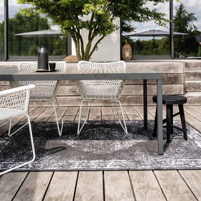 Buiten vloerkleed Sage - Zwart - dubbelzijdig - EVA Interior - 160 x 230 cm - (M)