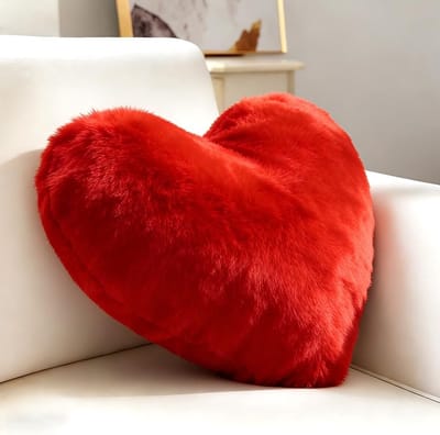 Schattig Hart Kussen voor Kinderen, Knuffel Kussen, Fluffy Kussen, Perfect voor Slaapkamer, Reis en Sofa, Ideaal Valentijns- of Moederdag Cadeau