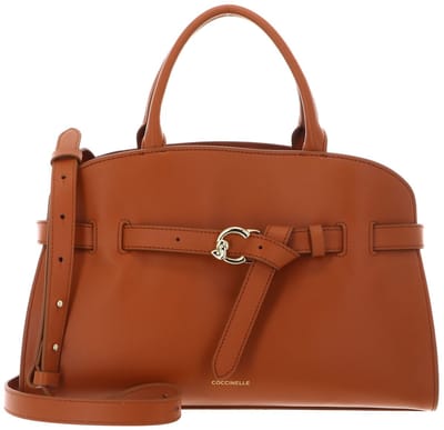 COCCINELLE Leren handtas schoudertas Sabine Handbag Crab Lichtbruin